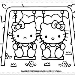 Champion Hello Kitty Coloring Pages For Girls Free Printable Kids Birthday Print Color Colouring Cute