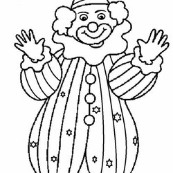 Outstanding Printable Clown Coloring Pages For Kids Drawing Girl