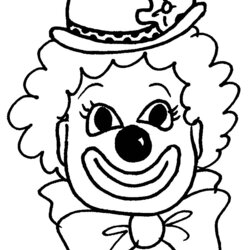 Magnificent Printable Clown Coloring Pages Templates