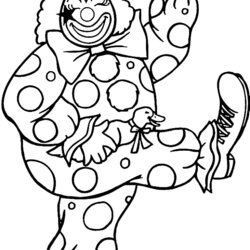 Free Printable Clown Coloring Pages For Kids Color Clowns Circus Sheet Print Para Sheets Le