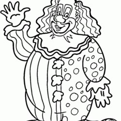 Preeminent Clown Printable Coloring Pages Home Circus Scary Drawing Girl Rodeo Tent Clowns Color Adult Print