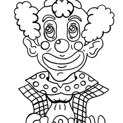 Superlative Free Printable Clown Coloring Pages For Kids