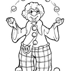 Cool Free Printable Clown Coloring Pages For Kids Colouring Of