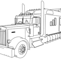 Truck Coloring Pages Free Printable For Kids Page