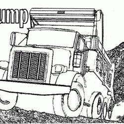 Cool Truck Coloring Pages Dump Printable Kids Results