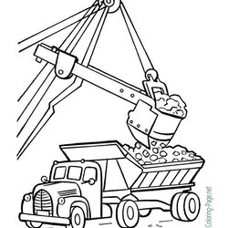 High Quality Truck Coloring Pages Trucks Printable Below Click