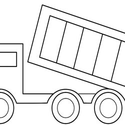 Great Free Printable Truck Coloring Pages Download Simple Dump