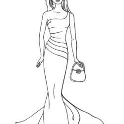 Barbie Coloring Pages Printable Page Free