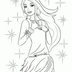 Super All Barbie Coloring Pages Home Popular