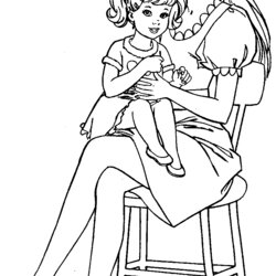 High Quality Barbie Coloring Pages