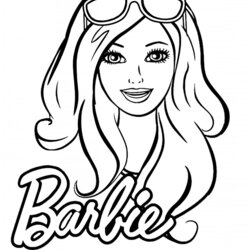 Free Printable Barbie Coloring Pages Beautiful Page For Girls