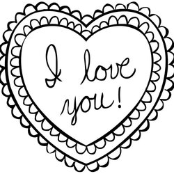 Excellent Free Printable Day Coloring Pages Valentines Valentine Print Size Love You