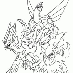 Legendary Pokemon Coloring Pages For Kids Characters Printable