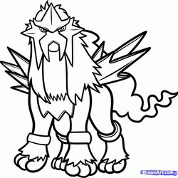 Magnificent Legendary Pokemon Coloring Pages