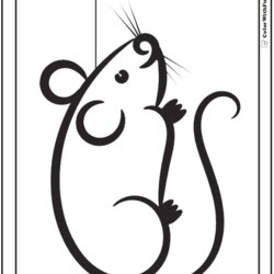 Mouse Coloring Pages To Print And Customize For Kids Kindergarten Color Printable Page