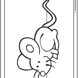Swell Mouse Coloring Pages To Print And Customize For Kids Baby