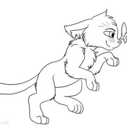 Exceptional Warrior Cats Coloring Pages With Butterfly Free Printable Kids Print Color Adults