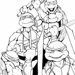 Teenage Mutant Ninja Turtles In Action Colouring Pages For Kids Coloring Printable Turtle Boys Print Disney