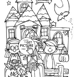 Fantastic Free Happy Halloween Coloring Pages Home Kids Printable Funny Drawing Color Drawings Fun Comments