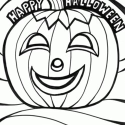 Splendid Free Happy Halloween Coloring Pages Home Pumpkin Kids Printable Color Scary Print Football Clip