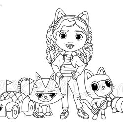 Peerless Dollhouse Coloring Pages