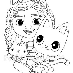 Superb Dollhouse Coloring Page New Picture Free Printable Home