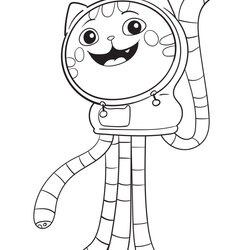 Super Gabby Dollhouse Printable Customize And Print Catnip Coloring Page