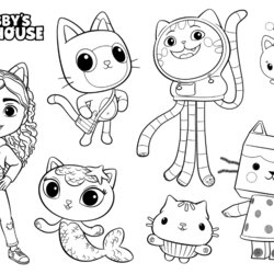 Matchless Dollhouse Printable Coloring Pages