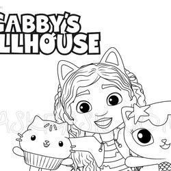 Supreme Dollhouse Coloring Page New Picture Free Printable Home