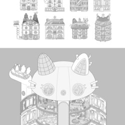 Dollhouse Printable Coloring Pages