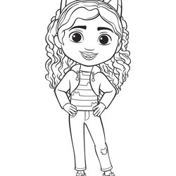 Great Gabby Dollhouse Printable Word Searches Coloring Page