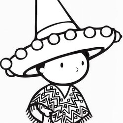 Terrific Mexican Coloring Pages Site Fiesta