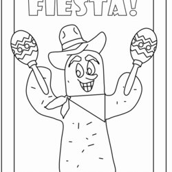 Sublime Mexican Coloring Pages To Print Home Fiesta Printable Color Sheets Christmas Popular Birthday Library
