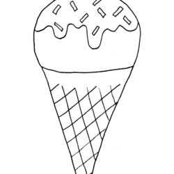 Spiffing Coloring Pages For Kids Ice Cream Cone Colouring Printable Print Book Cute