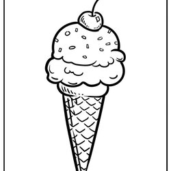 Brilliant Ice Cream Coloring Pages Free