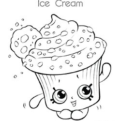 Preeminent Ice Cream Coloring Page Free Pages Cup Kids Date Sheet
