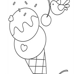 Terrific Free Printable Ice Cream Coloring Pages For Kids