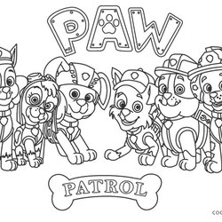 Fine Free Printable Paw Patrol Coloring Pages For Kids Colouring Skye