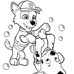 Terrific Paw Patrol Coloring Sheets Printable Pages Com Halloween Print Kids Cartoon Colouring Marshall Rocks