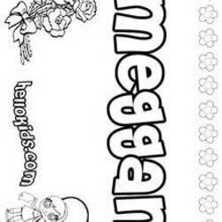 Capital Megan Coloring Pages Meghan Name Names Girl Page
