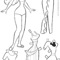 Cool Megan Coloring Page Free World Pics Paper Doll