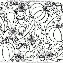 Champion Coloring Pages Of Fall Scenes Home Autumn Printable Kids Collage Sheets Color Pumpkin Adults Sheet