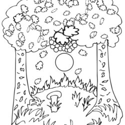 Free Printable Fall Coloring Pages For Kids Best Nature Scene Page