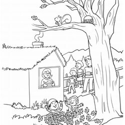 Eminent Free Autumn And Fall Coloring Pages You Can Print Scene