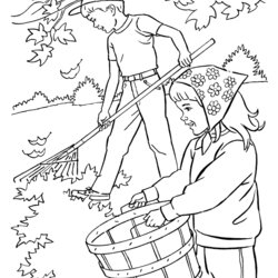 Perfect Printable Autumn Or Fall Coloring Pages