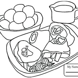 Marvelous Coloring Pages At Free Printable Fries French Celery Drawing