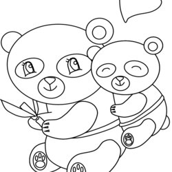Sterling Panda Bear Coloring Pages For Kids Cute Printable Pandas Mothers