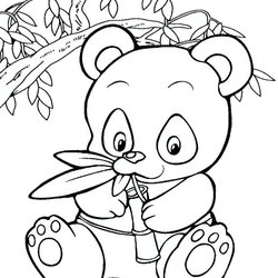 The Highest Standard Cute Panda Bear Coloring Pages At Free Printable Color Drawing Easy