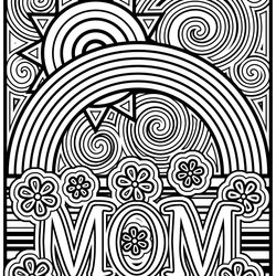 High Quality Eat The Paste Mom Coloring Page Mandala Sheets Sm