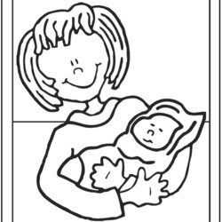 Worthy Mothers Day Coloring Pages Printable Digital Downloads Mom New Page